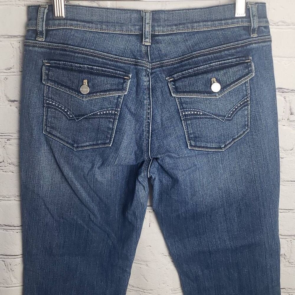 White House Black Market Noir Slim Crop Jeans Size 6 - Picture 14 of 15